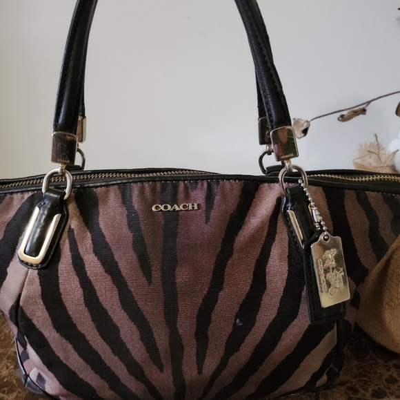 EUC Coach Satchel, animal print - Picture 2 of 12